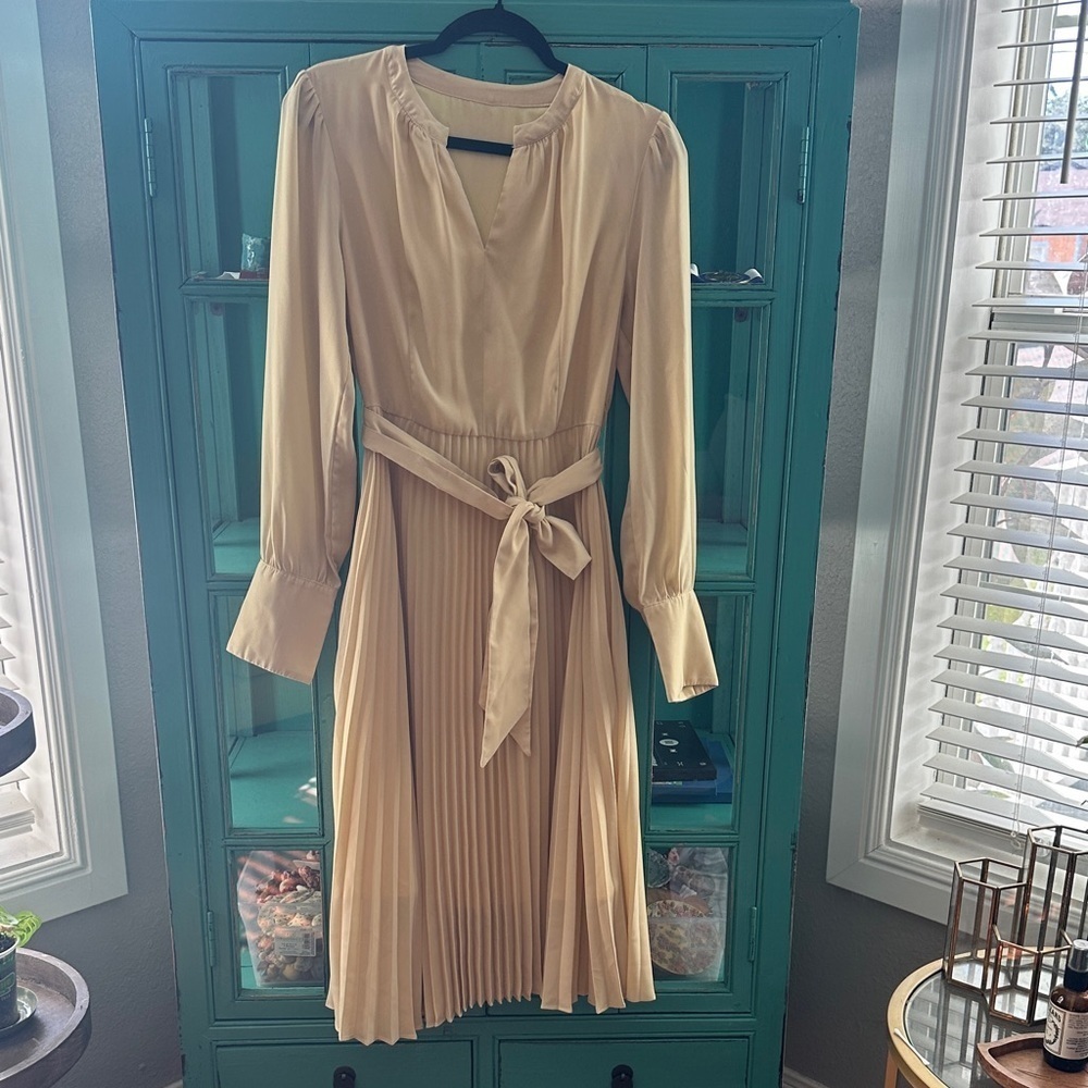 MOTF Elegant Yellow Long Sleeve Dress